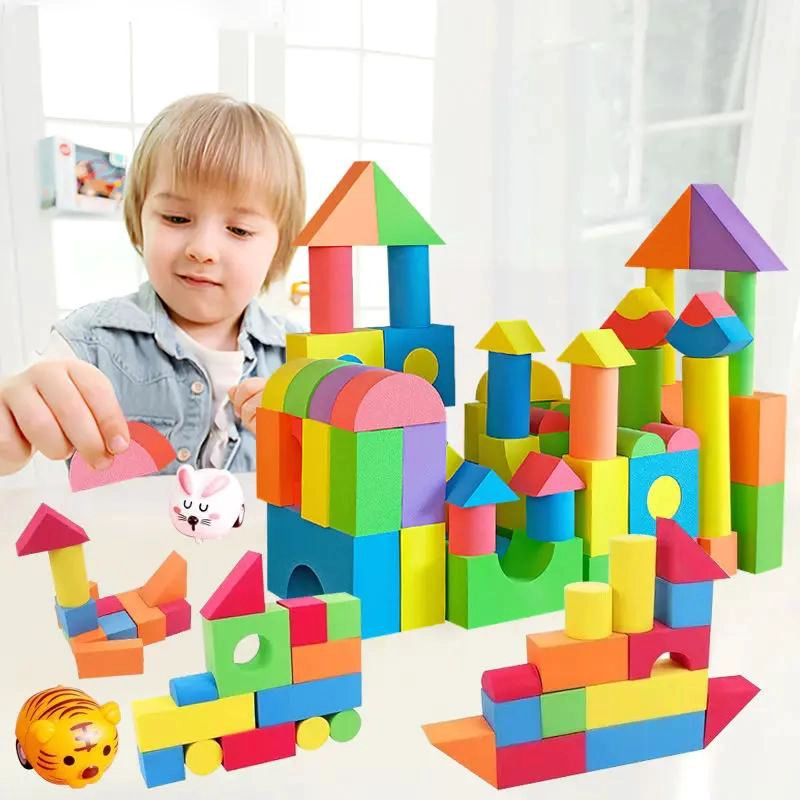JUEGO DE 46 BLOQUES DE ESPUMA EVA PARA NIÑOS CREATIVOS - 4