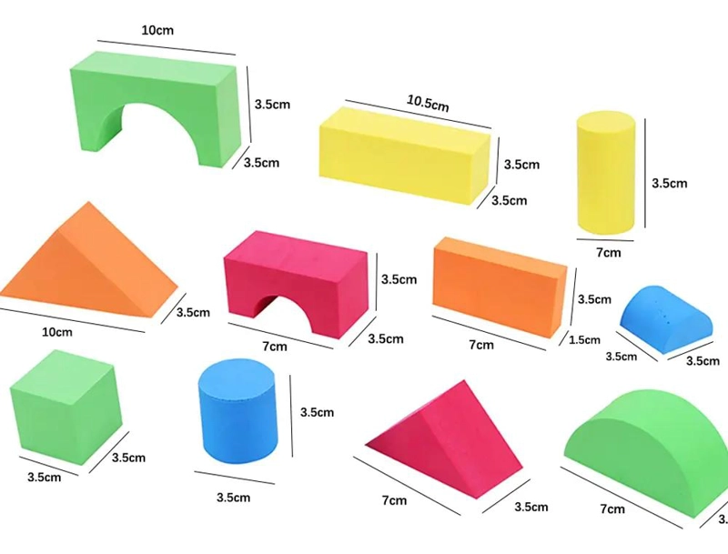 BLOQUES DE ESPUMA MULTICOLORES PARA NIÑOS 46 PIEZAS - 5