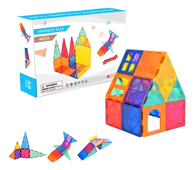 SET DE BLOQUES MAGNE TICOS DE CONSTRUCCION PARA NIÑOS - 1