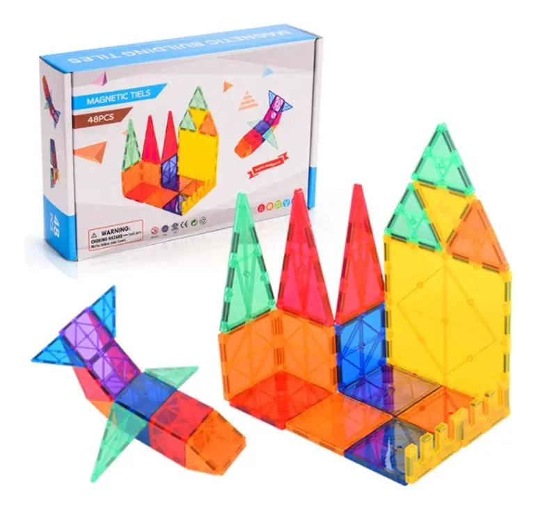 SET DE BLOQUES MAGNE TICOS DE CONSTRUCCION PARA NIÑOS - 8