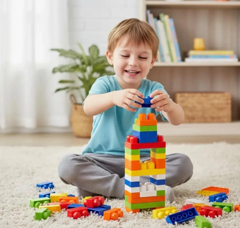 BLOQUES DE CONSTRUCCION DIDACTICOS 100 PIEZAS PARA NIÑOS - 4