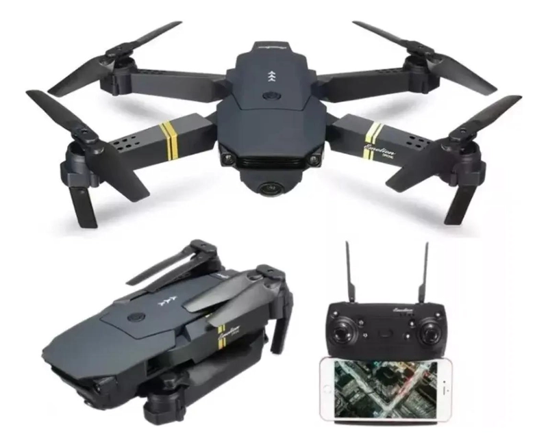 MINI DRONE PLEGABLE CON DOBLE CAMARA 4K Y CONEXION WIFI - 1