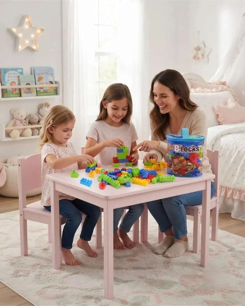 SET DE BLOQUES DE CONSTRUCCION MULTICOLORES 100 PIEZAS PARA NIÑOS - 4