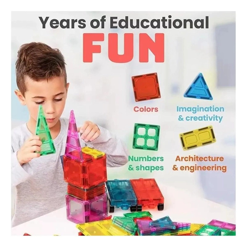 JUEGO DE BLOQUES MAGNE TICOS 3D PARA CONSTRUCCION CREATIVA - 6