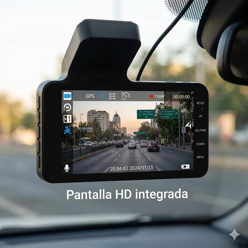 CAMARA DE SEGURIDAD PARA VEHICULOS FULL HD 1080 CON VISION NOCTURNA - 2