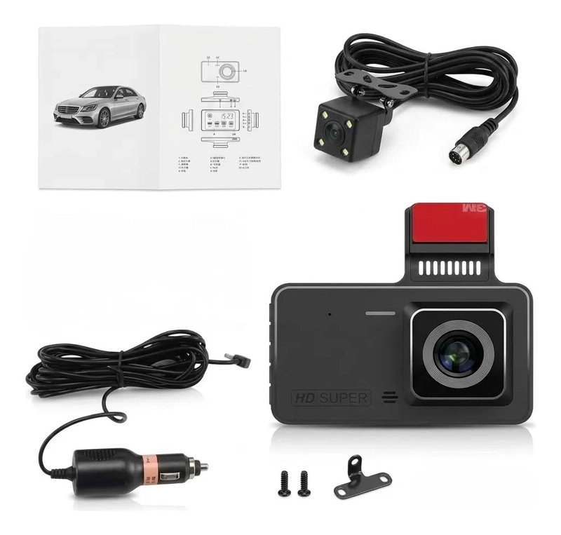 CAMARA DE SEGURIDAD PARA VEHICULOS FULL HD 1080 CON VISION NOCTURNA - 6