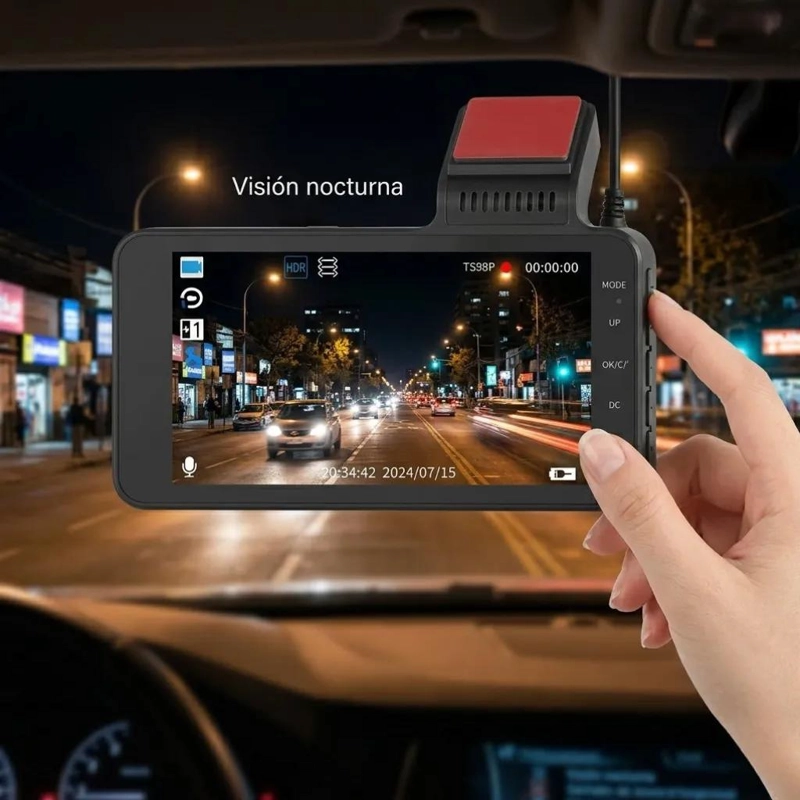 CAMARA DE SEGURIDAD PARA VEHICULOS FULL HD 1080 CON VISION NOCTURNA - 7