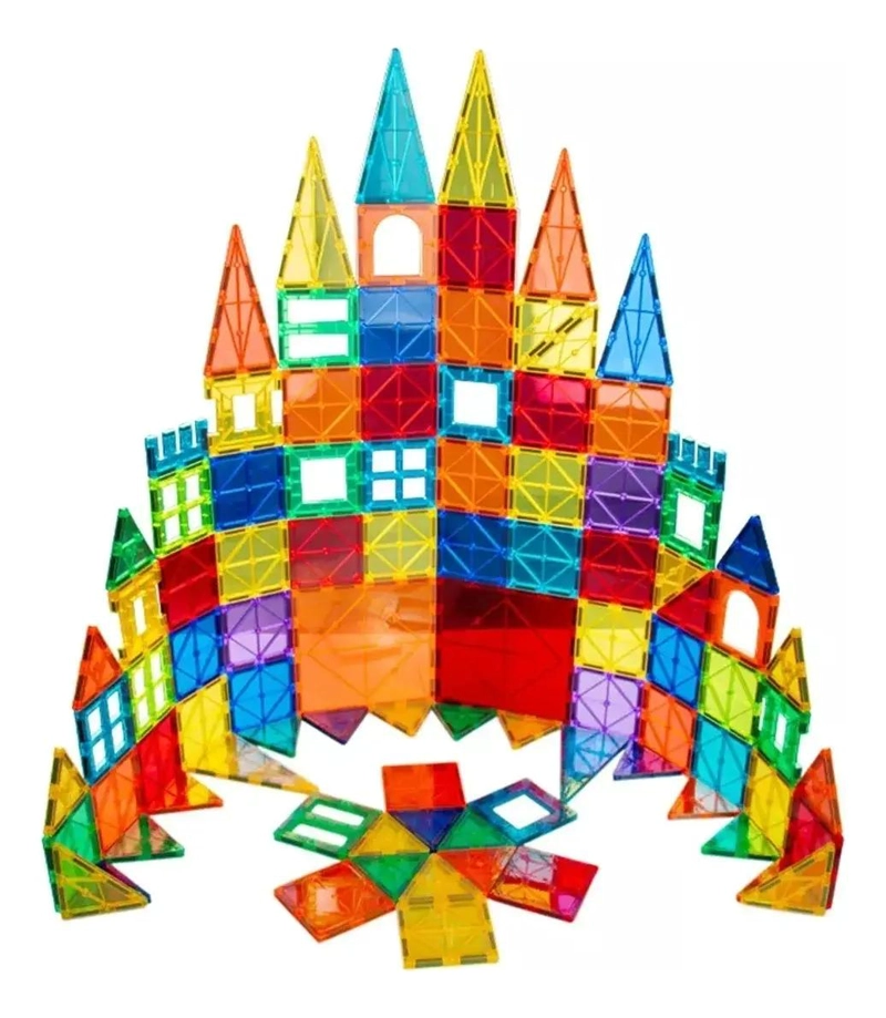 JUEGO DE BLOQUES MAGNE TICOS 3D PARA CONSTRUCCION 60 PIEZAS - 4