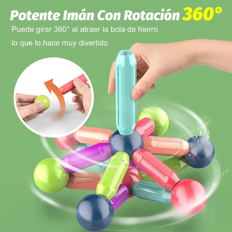 BLOQUES MAGNE TICOS DE CONSTRUCCION PARA NIÑOS, 36 PIEZAS - 7
