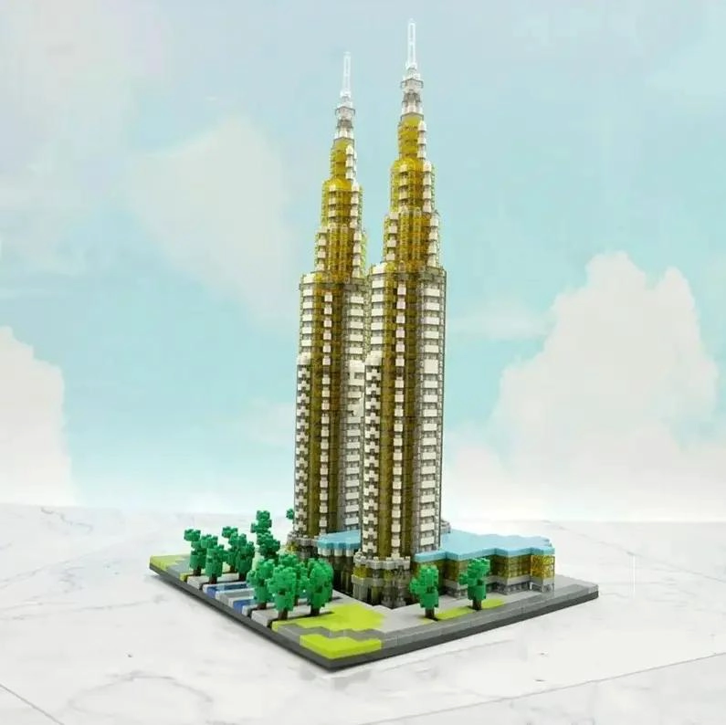 SET DE CONSTRUCCION TORRES GEMELAS 2351 PIEZAS - 3