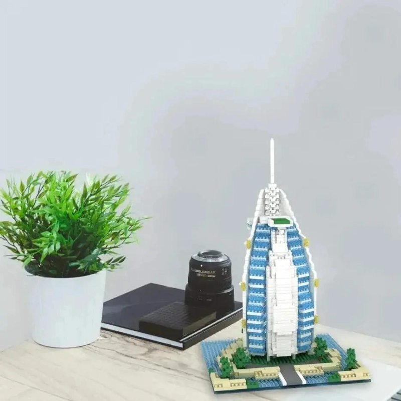 SET DE CONSTRUCCION 3D DEL HOTEL BURJ AL ARAB CON 1095 PIEZAS - 1