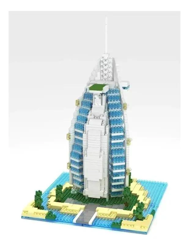 SET DE CONSTRUCCION 3D DEL HOTEL BURJ AL ARAB CON 1095 PIEZAS - 4