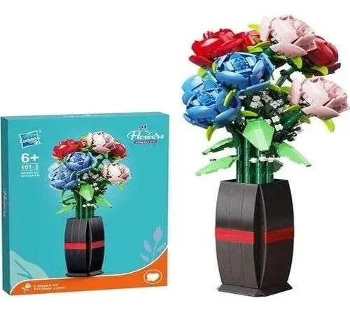 FLORERO DECORATIVO DE ROSAS GRANDES PARA INTERIORES Y EXTERIORES - 1