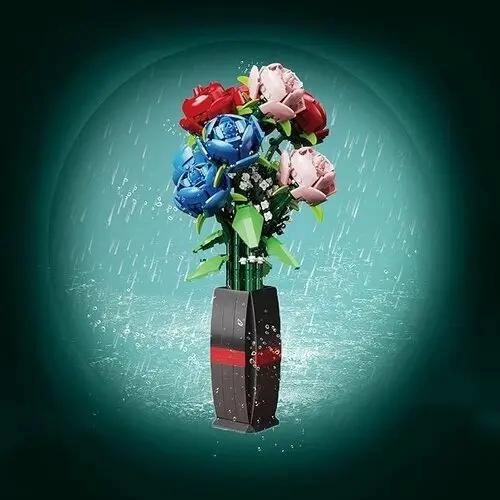 FLORERO DECORATIVO DE ROSAS GRANDES PARA INTERIORES Y EXTERIORES - 5