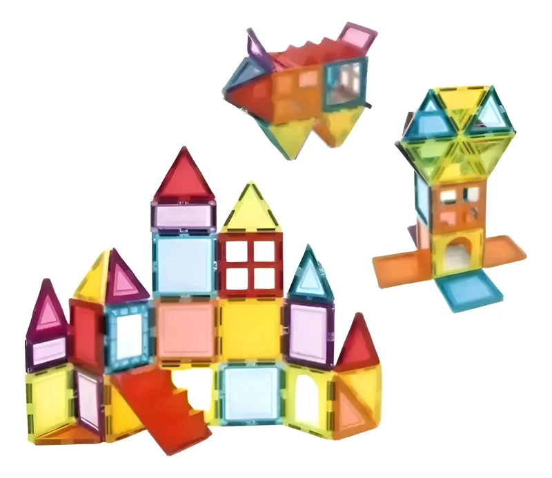 JUEGO DE BLOQUES MAGNE TICOS 3D PARA CONSTRUCCION 26 PIEZAS - 1