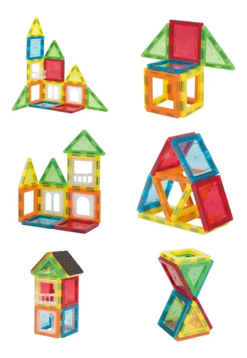 BLOQUES MAGNE TICOS 3D PARA CONSTRUCCION CREATIVA 22 PIEZAS - 1