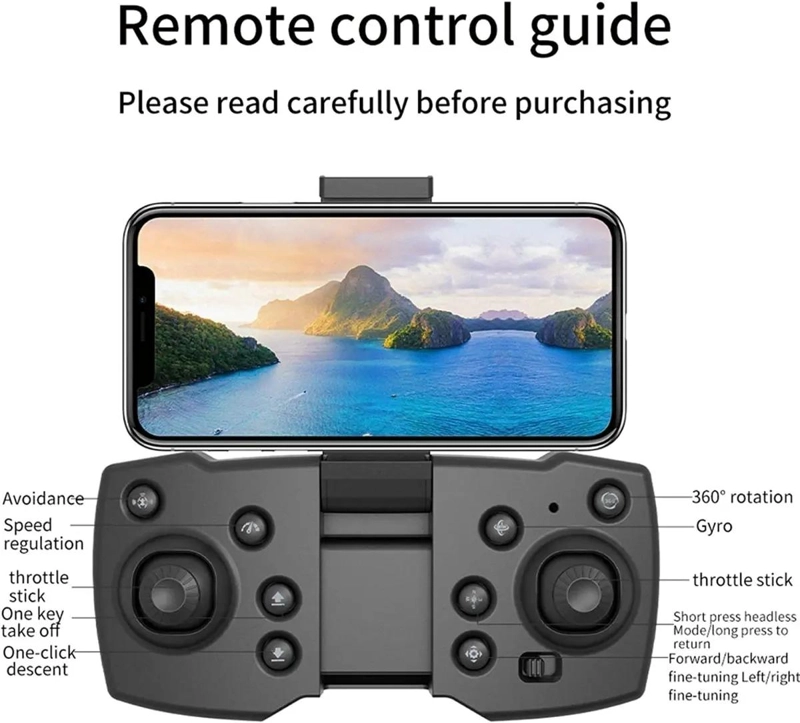 DRON PLEGABLE CON DOBLE CAMARA 4K Y CONEXION WIFI - 3