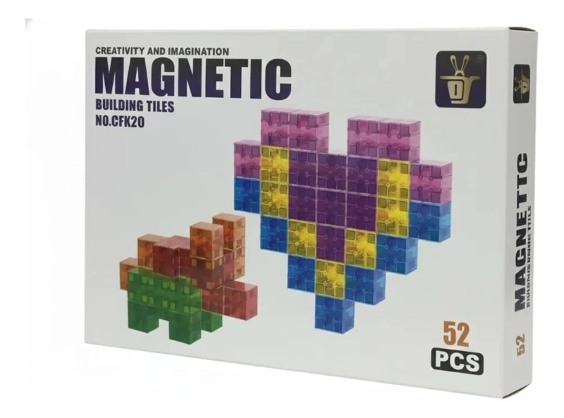 SET DE CUBOS MAGNE TICOS DE COLORES PARA CONSTRUCCION INFANTIL - 1