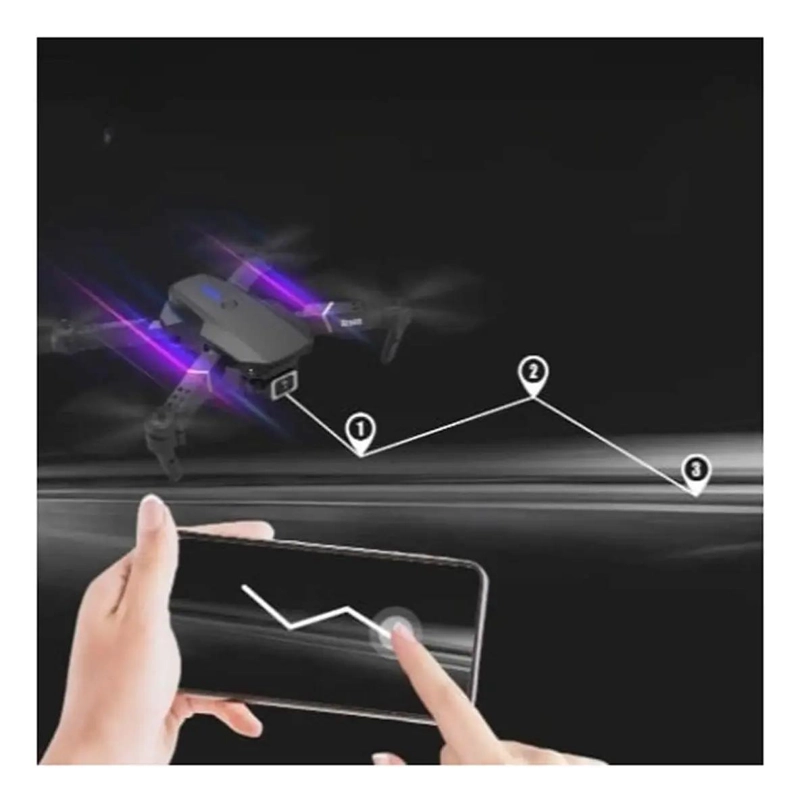 DRON PLEGABLE CON DOBLE CAMARA Y ESTUCHE PARA USO RECREATIVO - 3