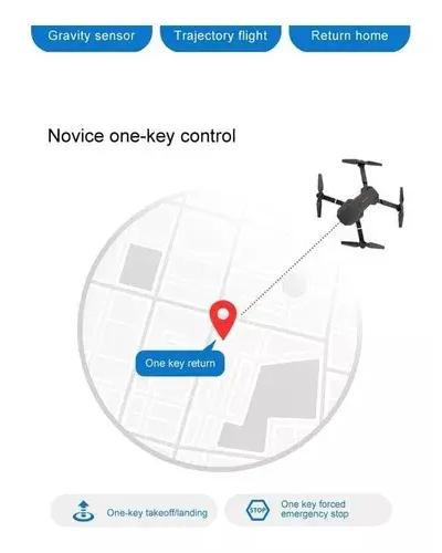 MINI DRON E88 PRO CON CAMARA DUAL 4K Y CONTROL REMOTO - 4
