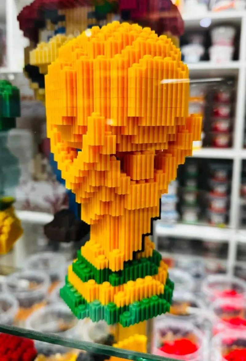 BLOQUES DE CONSTRUCCION COPA DEL MUNDO 20 CM PARA NIÑOS - 2