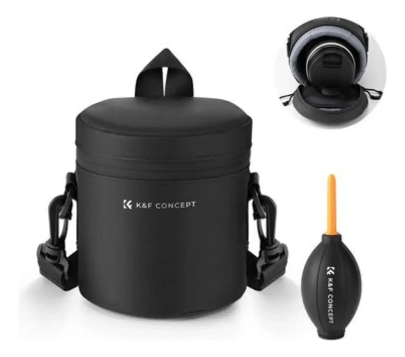 ESTUCHE ACOLCHADO COMPACTO PARA LENTES DE CAMARA TALLA S - 1