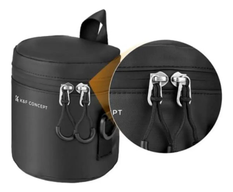 ESTUCHE ACOLCHADO COMPACTO PARA LENTES DE CAMARA TALLA S - 3