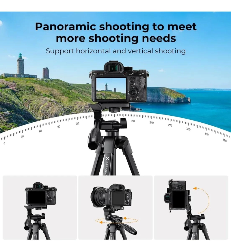 TRIPODE AJUSTABLE PARA CAMARA Y TELE FONO CON 360° DE ROTACION - 6