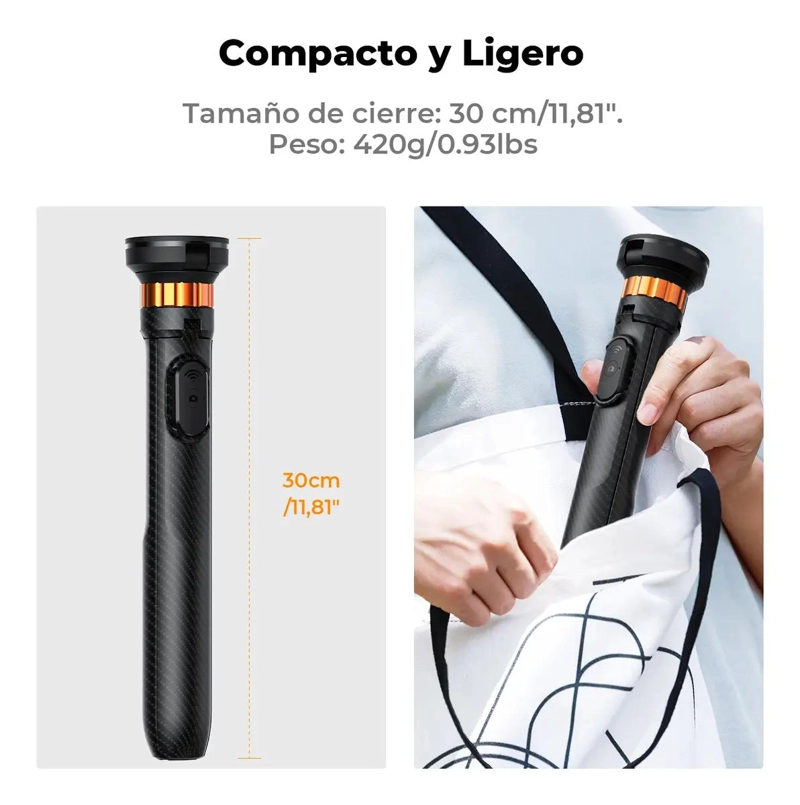 TRIPODE MAGNE TICO AJUSTABLE PARA SMARTPHONE CON CONTROL REMOTO - 7