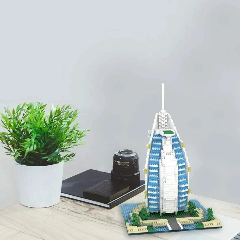 SET DE CONSTRUCCION 3D HOTEL BURJ AL ARAB 1095 PIEZAS - 1