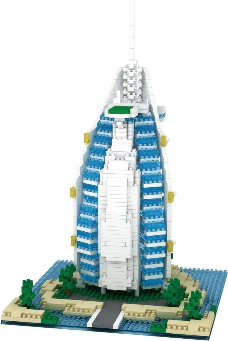 SET DE CONSTRUCCION 3D HOTEL BURJ AL ARAB 1095 PIEZAS - 3