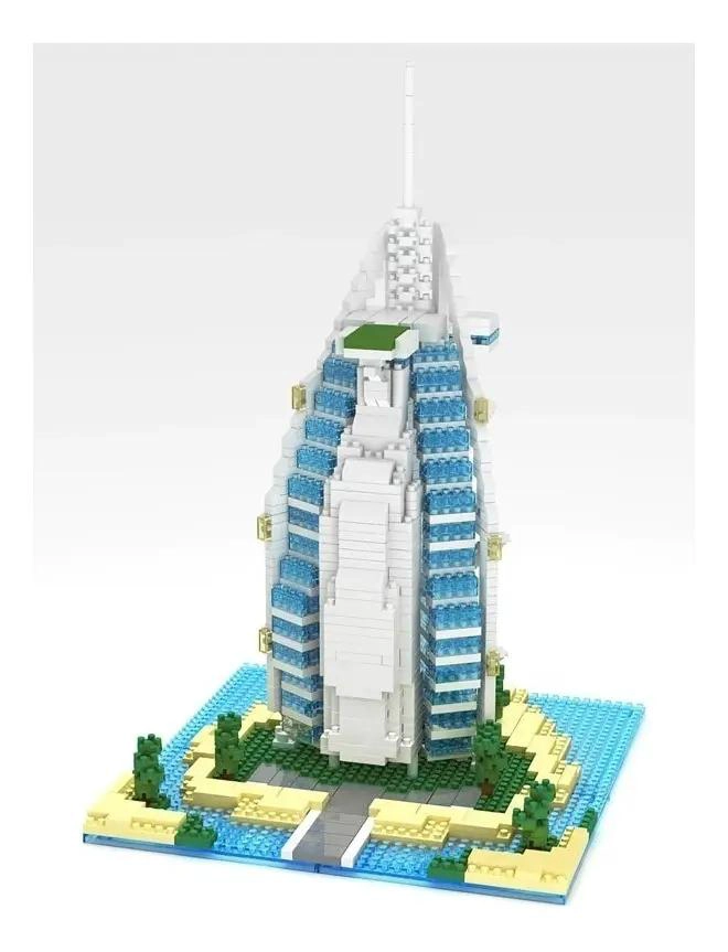 SET DE CONSTRUCCION 3D HOTEL BURJ AL ARAB 1095 PIEZAS - 4