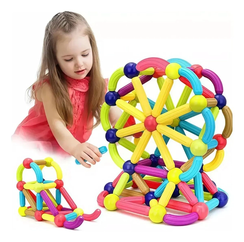 JUEGO DE BLOQUES MAGNE TICOS 36 PIEZAS PARA CONSTRUCCION 3D - 1
