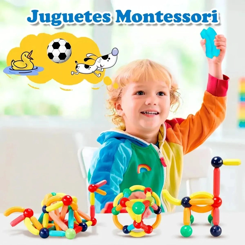 JUEGO DE BLOQUES MAGNE TICOS 36 PIEZAS PARA CONSTRUCCION 3D - 4