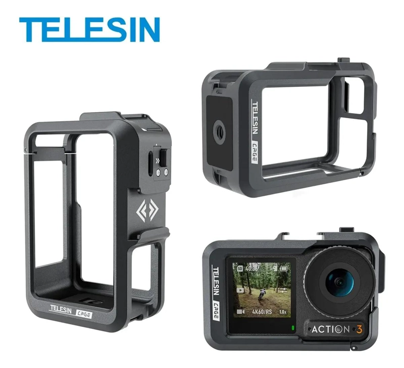 FUNDA PROTECTORA DE ALUMINIO PARA CAMARA DJI OSMO ACTION 3 4 5 - 10