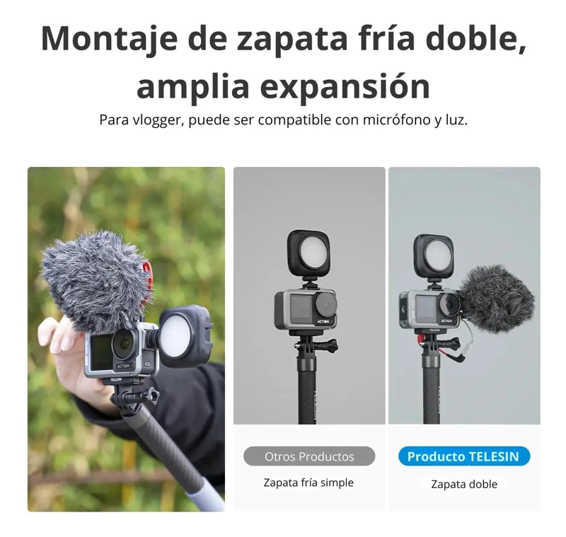 FUNDA PROTECTORA DE ALUMINIO PARA CAMARA DJI OSMO ACTION 3 4 5 - 2