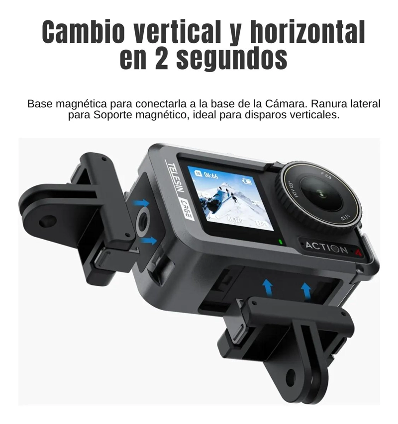 FUNDA PROTECTORA DE ALUMINIO PARA CAMARA DJI OSMO ACTION 3 4 5 - 4