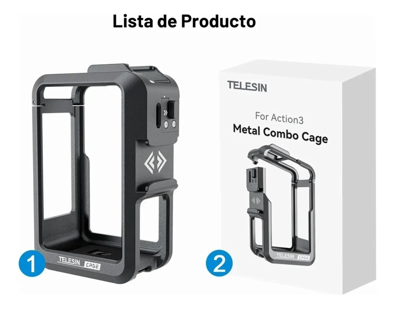 FUNDA PROTECTORA DE ALUMINIO PARA CAMARA DJI OSMO ACTION 3 4 5 - 7