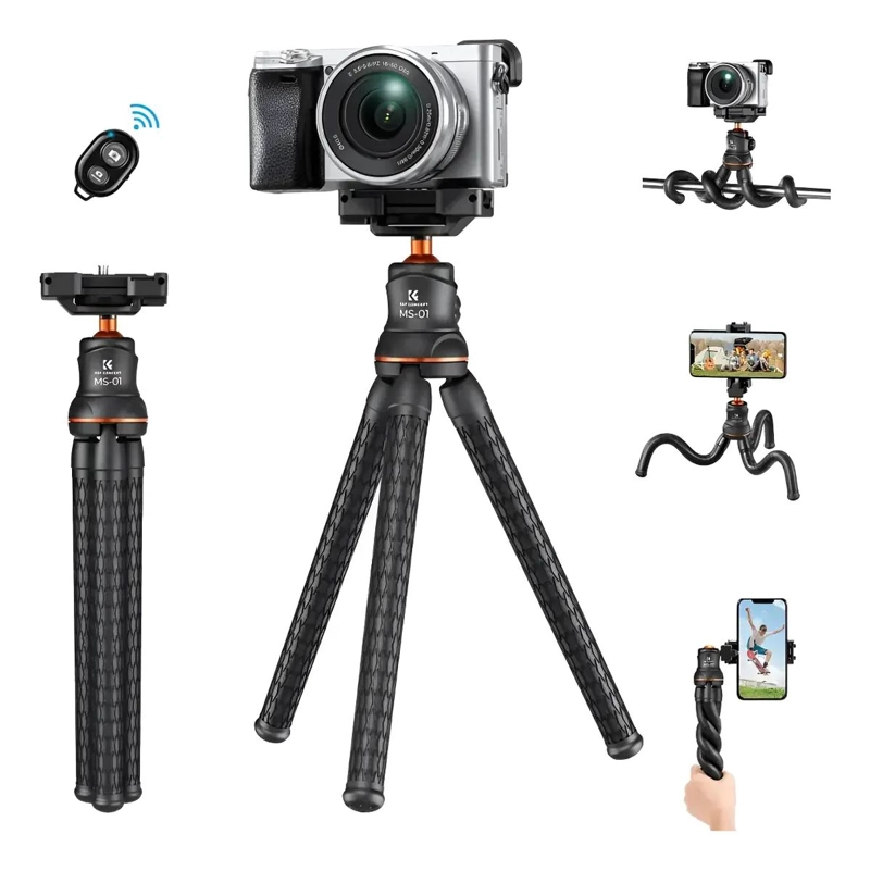TRIPODE FLEXIBLE COMPACTO PARA CAMARA Y TELE FONO - 1