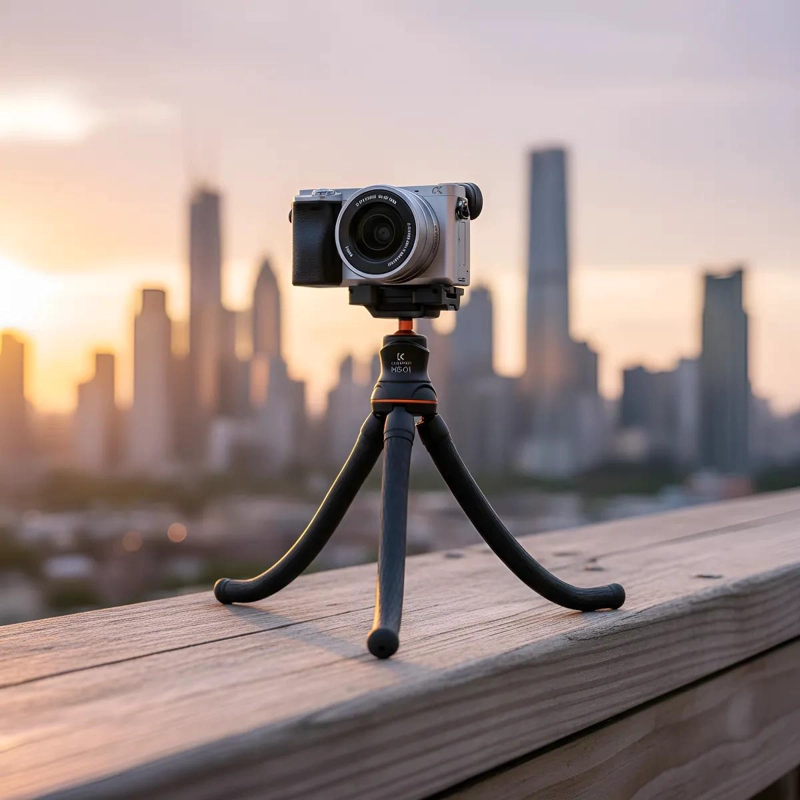 TRIPODE FLEXIBLE COMPACTO PARA CAMARA Y TELE FONO - 2