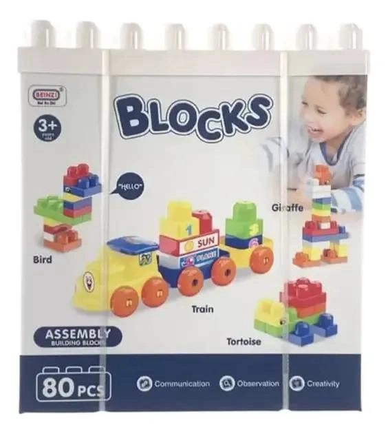 JUEGO DE BLOQUES DE CONSTRUCCION DIDACTICO 80 PIEZAS - 2