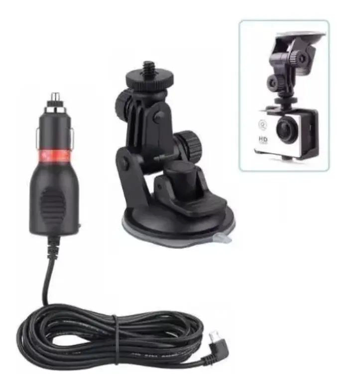 KIT DE SOPORTE VENTOSA Y CARGADOR PARA CAMARAS DE ACCION - 1