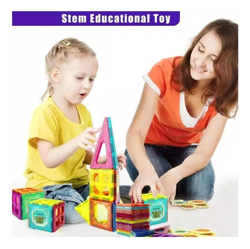 JUEGO DE BLOQUES MAGNE TICOS 32 PIEZAS PARA CONSTRUCCION CREATIVA - 3