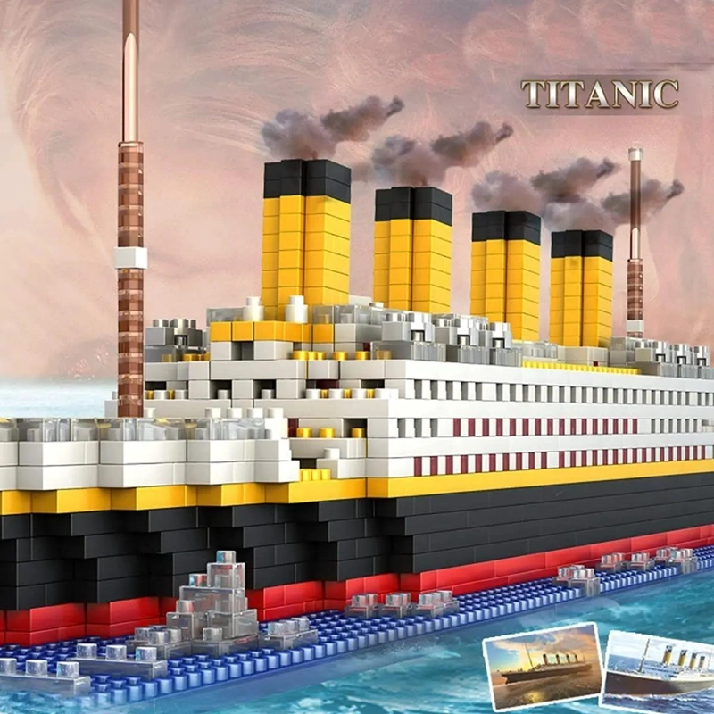 SET DE CONSTRUCCION 3D TITANIC CON 1860 PIEZAS - 7