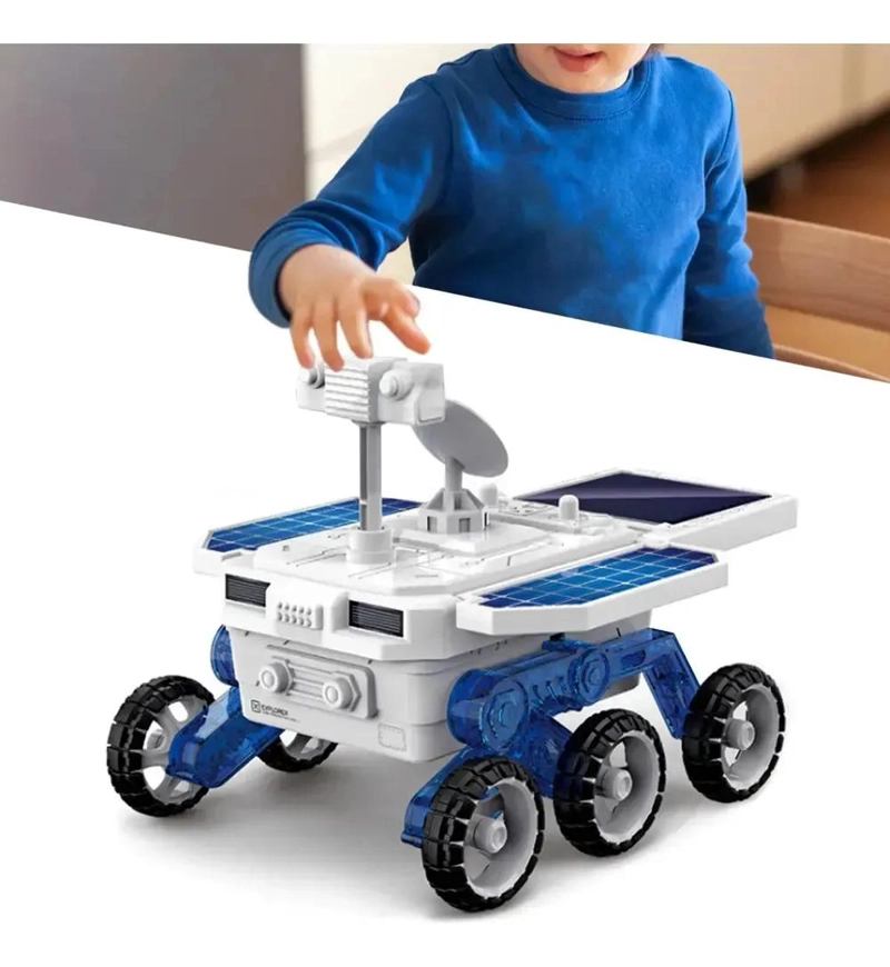 JUEGO DE JUGUETE CIENTIFICO DE COCHE SOLAR ARMABLE - 2