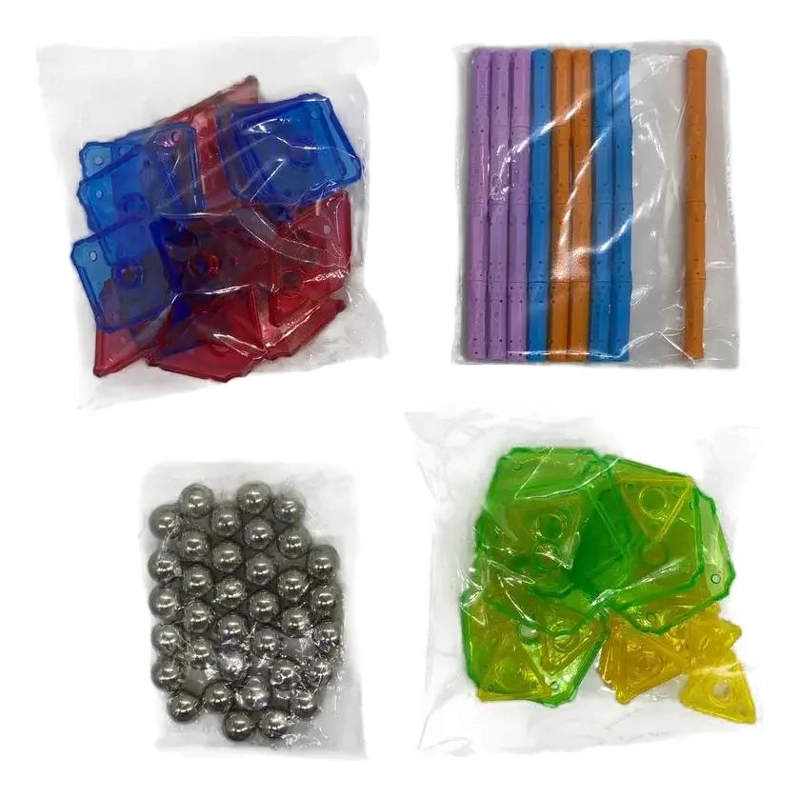 JUEGO DE CONSTRUCCION MAGNE TICA DE 110 PIEZAS PARA NIÑOS - 2