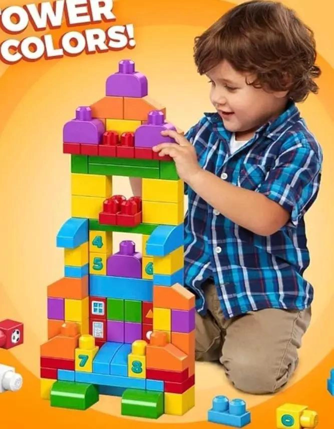 BLOQUE DE CONSTRUCCION DIDACTICO 100 PIEZAS PARA NIÑOS - 2