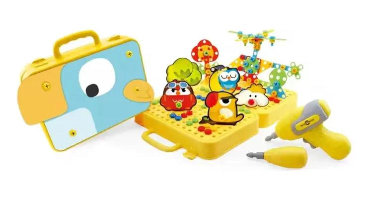 MALETA DE HERRAMIENTAS DE CONSTRUCCION 163 PIEZAS PARA NIÑOS - 5