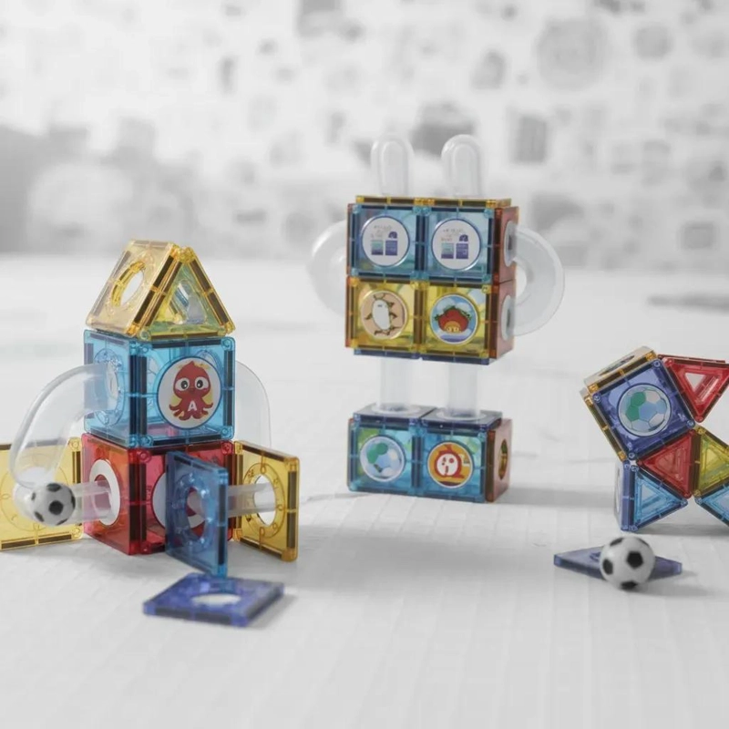 BLOQUES MAGNE TICOS DE CONSTRUCCION OCEANICA PARA NIÑOS - 2