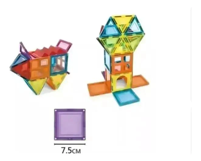 JUEGO DE BLOQUES MAGNE TICOS 3D PARA CONSTRUCCION 26 PIEZAS - 2